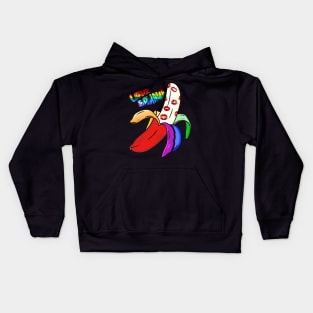 Love Banana Rainbow Kids Hoodie